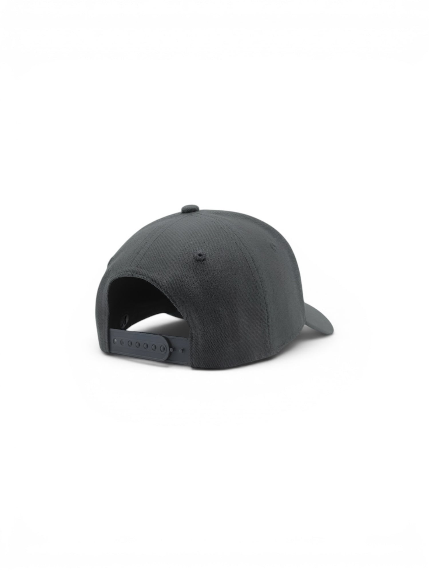 Rear view of the stone and black Listo premium structured hat by Vancouver Signature
